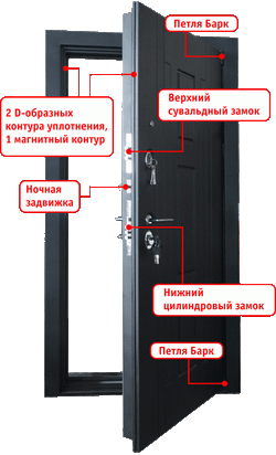 Заводские двери с зеркалом Джаз крап черный / Сандал светлый  (петли Барк)