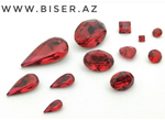 evoli 4428 Square Fancy Stone - Scarlet