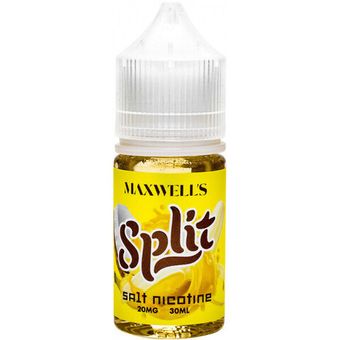 Жидкость MAXWELLS Salt 2% 30 ml Split - Тёплый бананово-кокосовый мусс