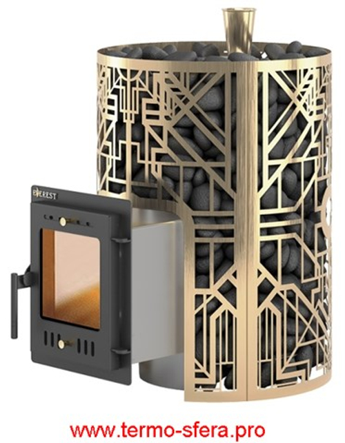 Печь для бани Эверест "Steam Master" GALAXY 18 INOX (210М) GOLD