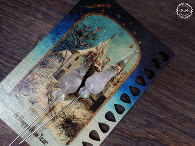 Крупный пин "Хрустальная сосулька"