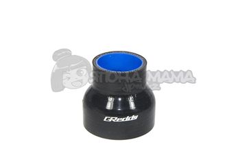 Переходник силиконовый Greddy чёрный 51-76мм