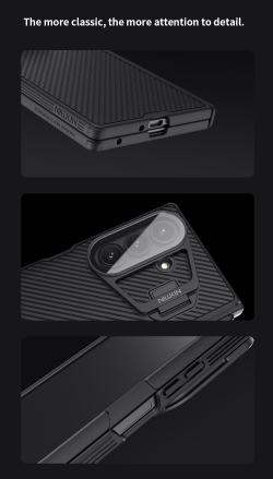 Чехол с MagSafe на Samsung Galaxy Fold 7, серия CamShield Prop Magnetic от Nillkin (версия с прозрачной крышкой объектива и стилусом)