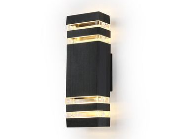 Уличный настенный архитектурный светильник 2*GU10 ST2574/2 BK/CL черный/прозрачный ST Garden Ambrella