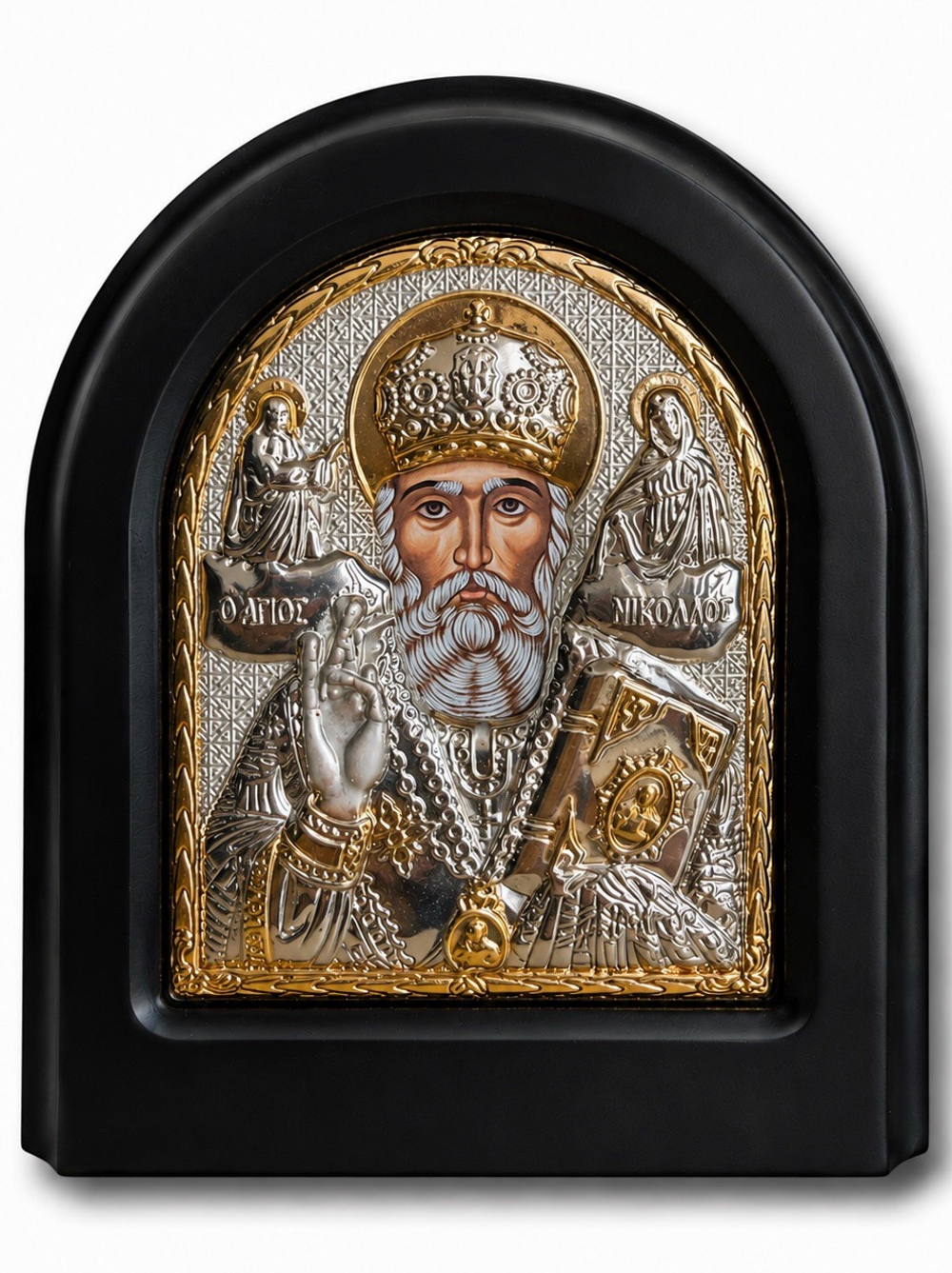 Икона Николай Чудотворец 14×12 см