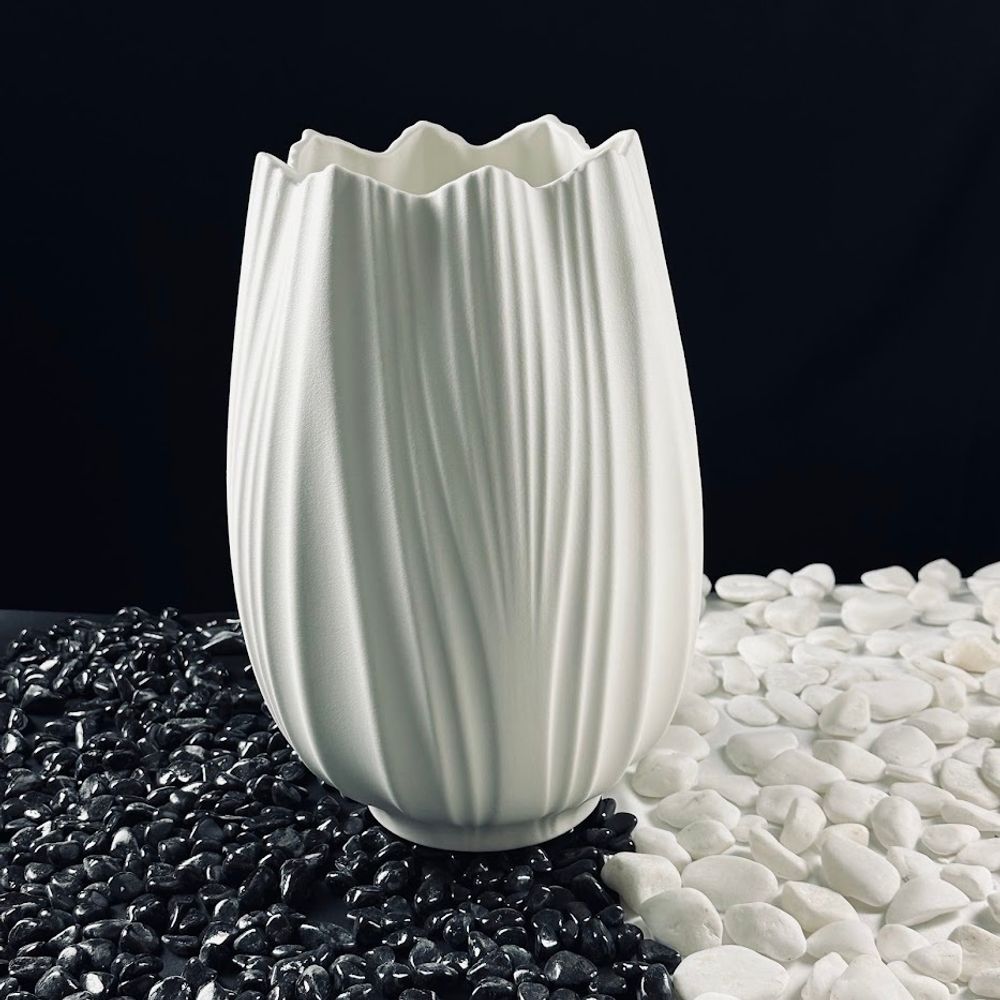 Lenardi 135-093 Ваза 32,5см ЭФИОПИЯ в под.уп.(х4)Фарфор