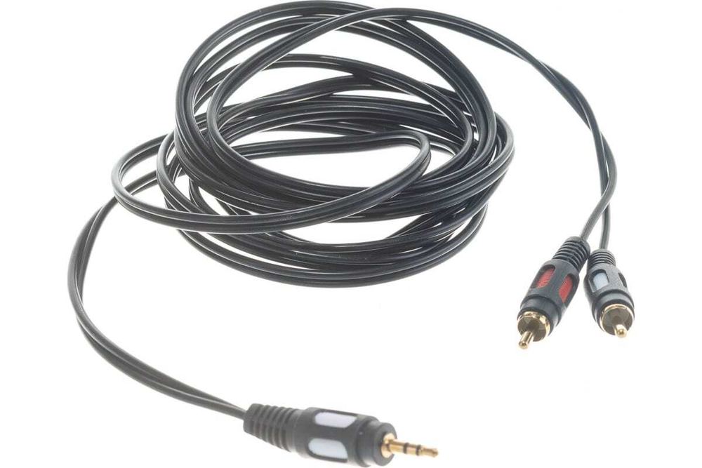 Шнур REXANT Стерео 3,5 мм - 2 RCA, длина 3 метра 17-4234