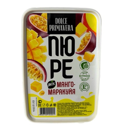 Пюре замороженное Манго, Маракуйя микс «Dolce Primavera» 1 кг