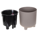 Кашпо ШЭНК 3,6л D180мм H=185мм вставка и автополив, с индикатором уровня воды, на ножках