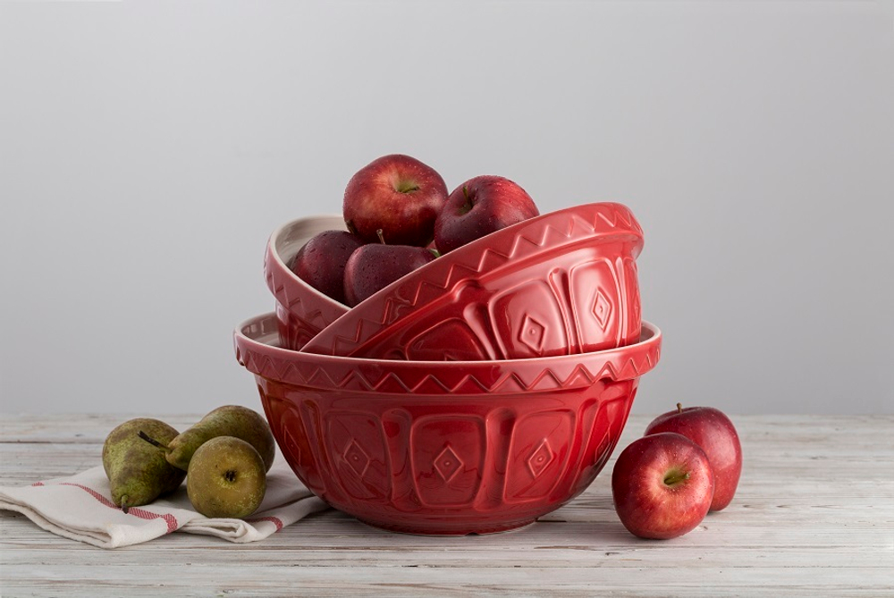 Миска для смешивания colour mix, D29 см, 4 л, красная