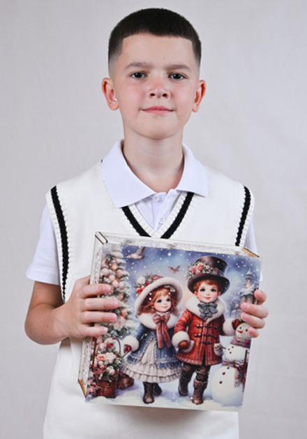 Сладкий новогодний подарок "Зимний вечер" 1200гр