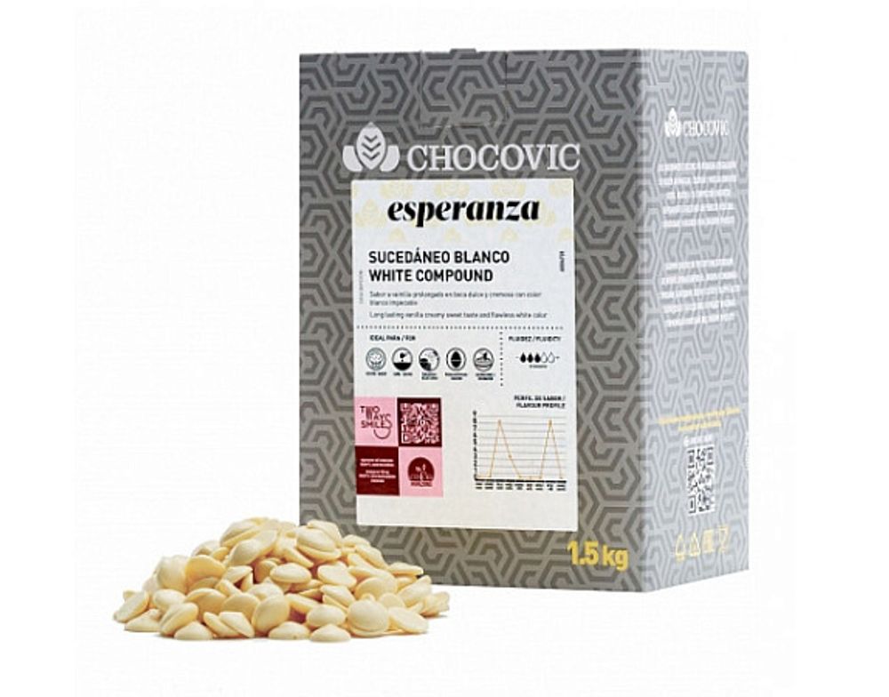 Глазурь белая ESPERANZA, Chocovic. 250гр.