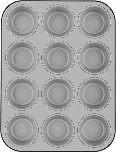 Форма для запекания Ballarini Forma do 12 muffinow Patisserie 27 x, овальная, нержавеющая сталь, 35 27 см