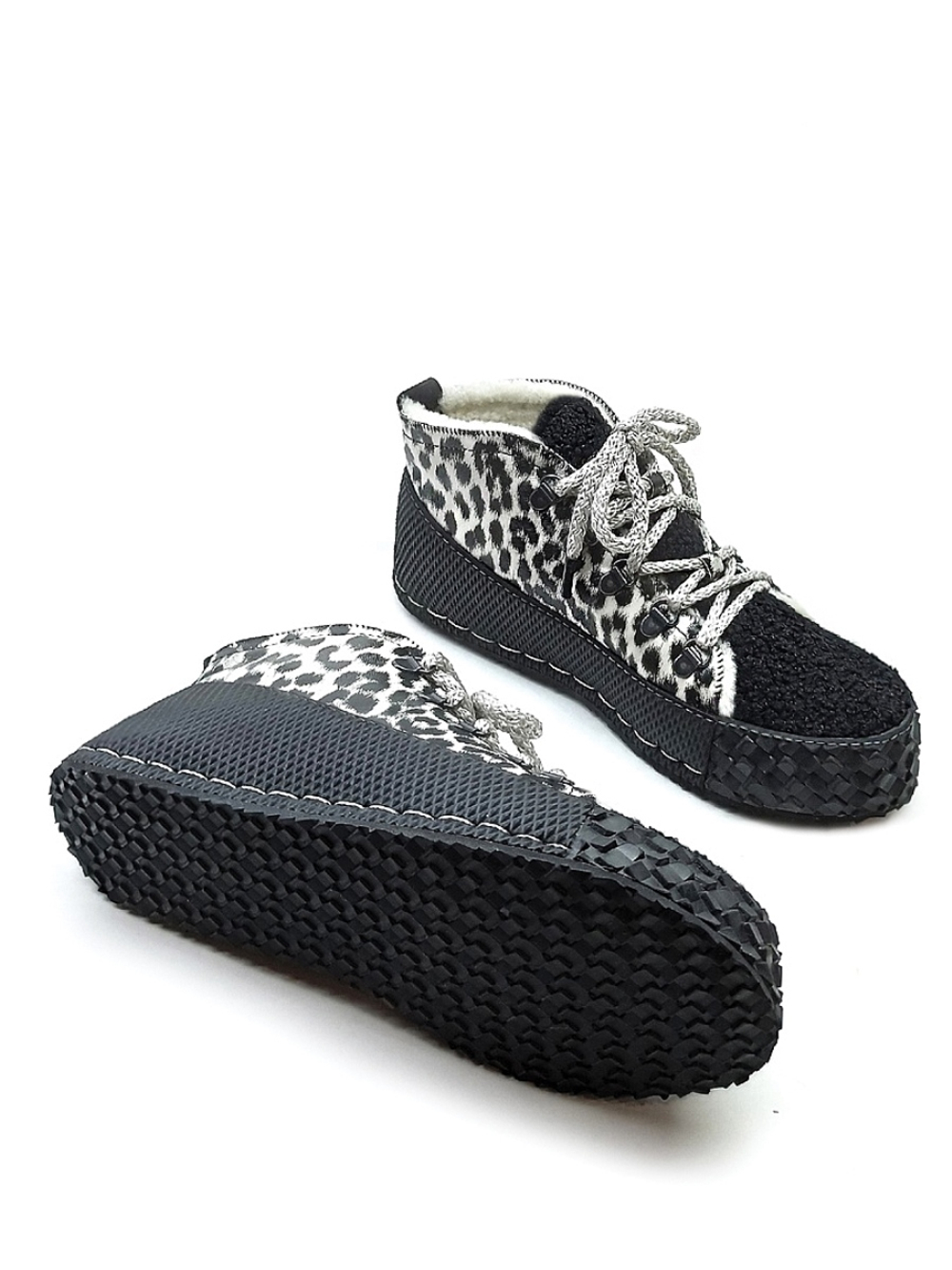 Кеды зимние "LEO B&W"