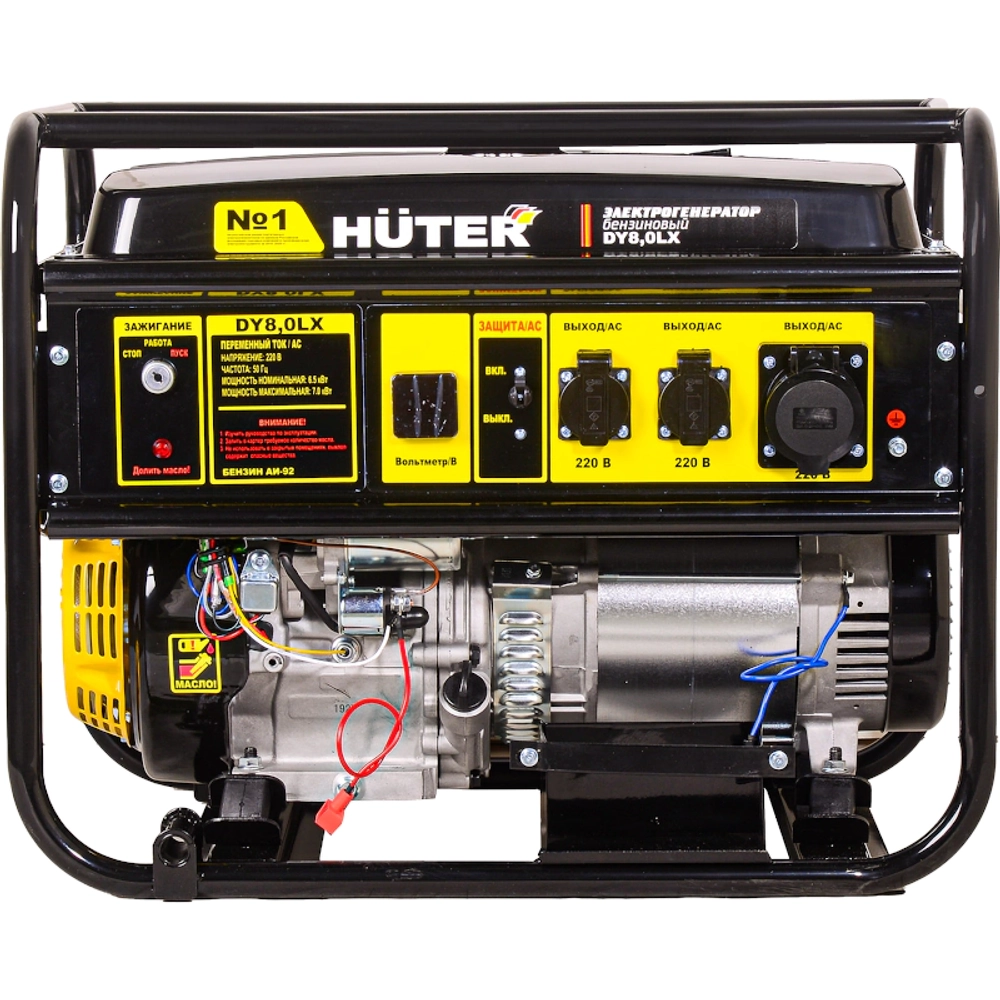 HUTER DY8,0LX бензиновый генератор 64/1/76