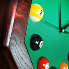 Часы 8 граней ясень/сукно (№11,Manchester 45 Yellow green ш1,98м)