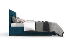 Мягкая кровать с подъемным механизмом &quot;Горизонталь&quot; (велюр)