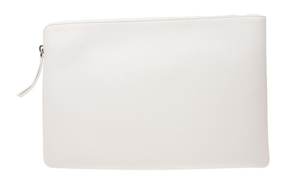 Balenciaga Cow Leather Clutch Women"s White