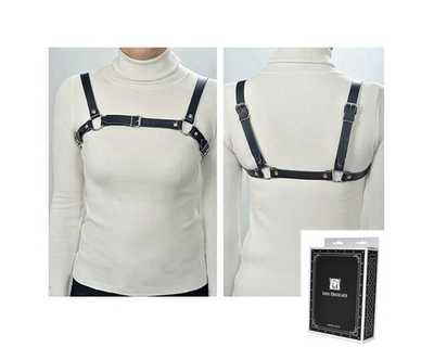 Портупея из натуральной кожи 40-44 (Цвет: черный)