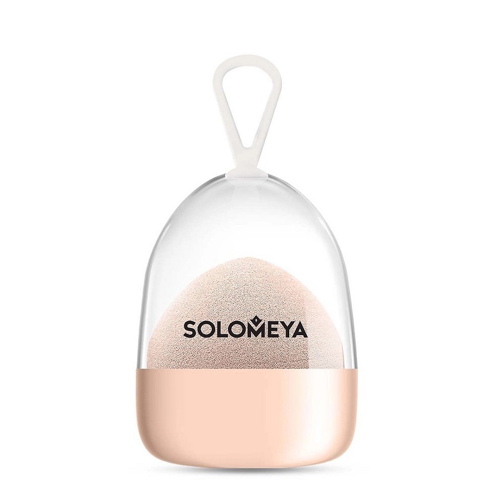 SOLOMEYA Спонж супер мягкий косметический для макияжа, персик.