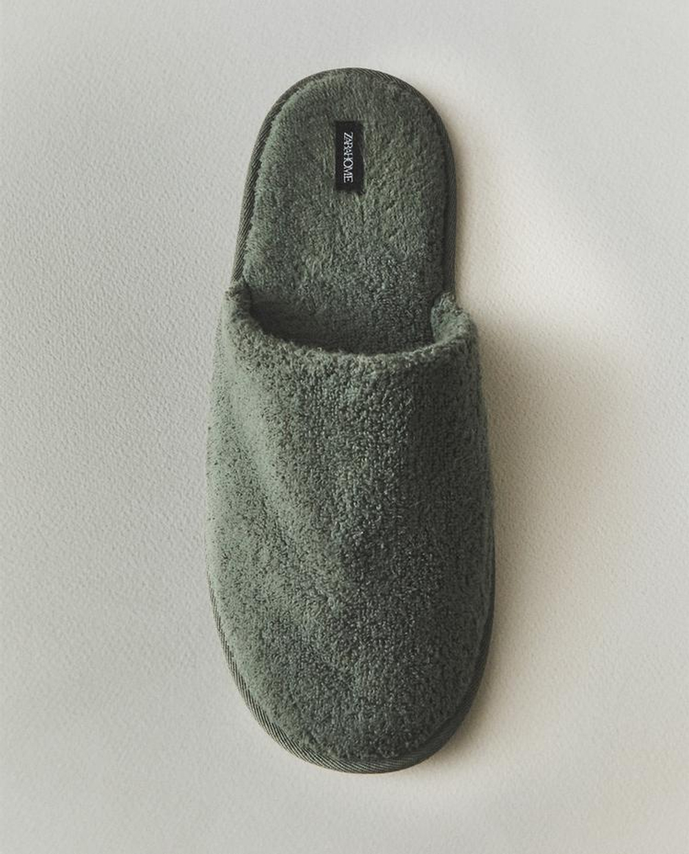 ZARA HOME ДОМАШНИЕ ТАПОЧКИ, ХАКИ
