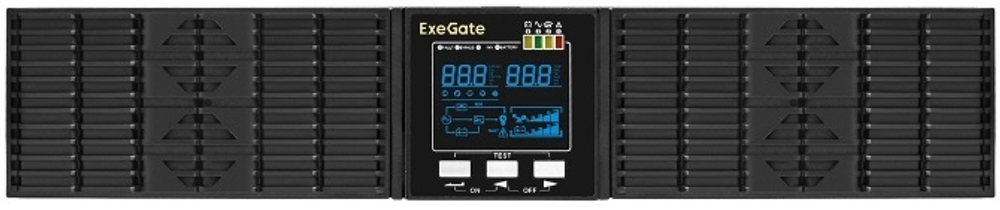 Источник бесперебойного питания  Exegate PowerExpert ULS-575-6kVA.LCD.AVR.T.USB.RS232.SNMP.2U