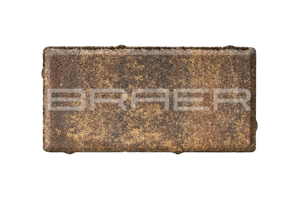 Тротуарная плитка Braer Прямоугольник, Color Mix Мальва, 40 мм