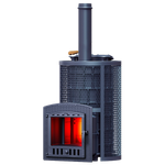 Печь для бани Авангард ЗК 40 (П2) Ураган в круглой сетке