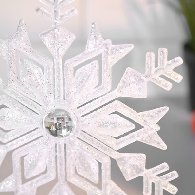 Подвеска "Волшебная снежинка" 14см, белый