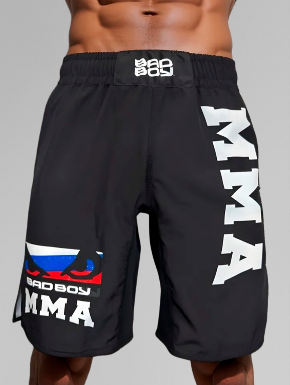 Шорты спортивные тренировочные Bad Boy MMA RUSSIA черный