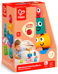 Детская головоломка "Умняша" Геометрическая башня(блоки Монтессори)