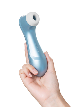 Вакуум-волновой бесконтактный стимулятор клитора Satisfyer PRO 2, силикон, голубой, 15 см