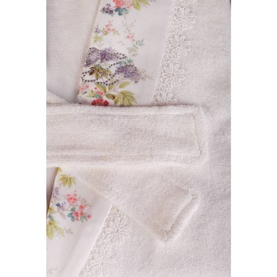 VERSAILES махровый  женский халат кремовый Tivolyo Home Турция