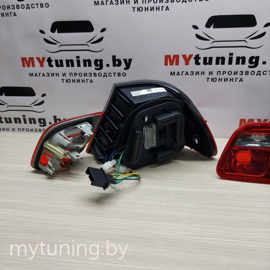 Задние фонари Bmw 3 E46 red smoke led