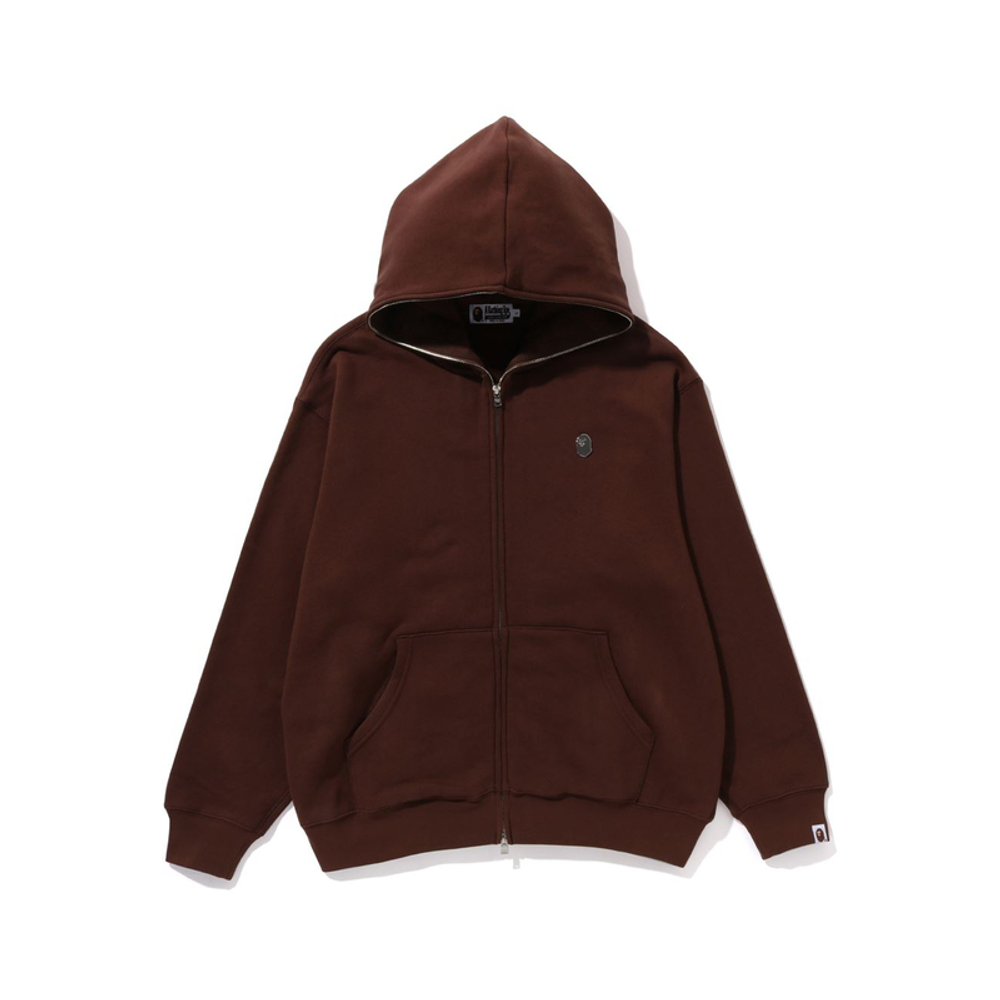 A Bathing Ape Metal One Point Full Zip Худи коричневый