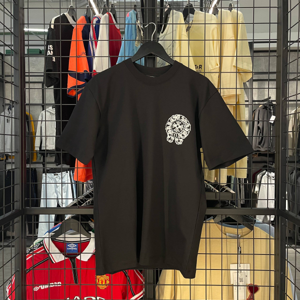 Футболка Chrome Hearts white logo black