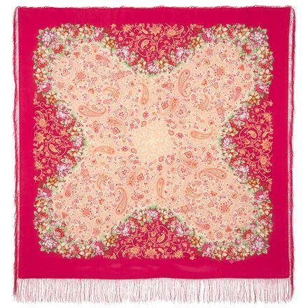 Павловопосадский платок Золотая карусель 1630-5