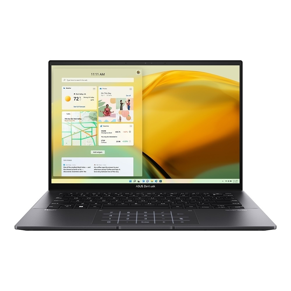 Ноутбук ASUS Zenbook 14 UM3402YA [90NB0W95-M01LK0] Black 14" (WQXGA (2560 x 1600) Ryzen 5 7430U/16Gb/1Tb SSD/VGA int/noOS)
