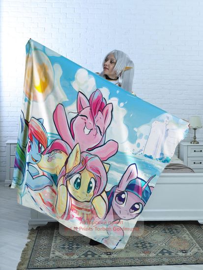 Плед Пони арт. 118 (велсофт), 150х130 и 200х140 см