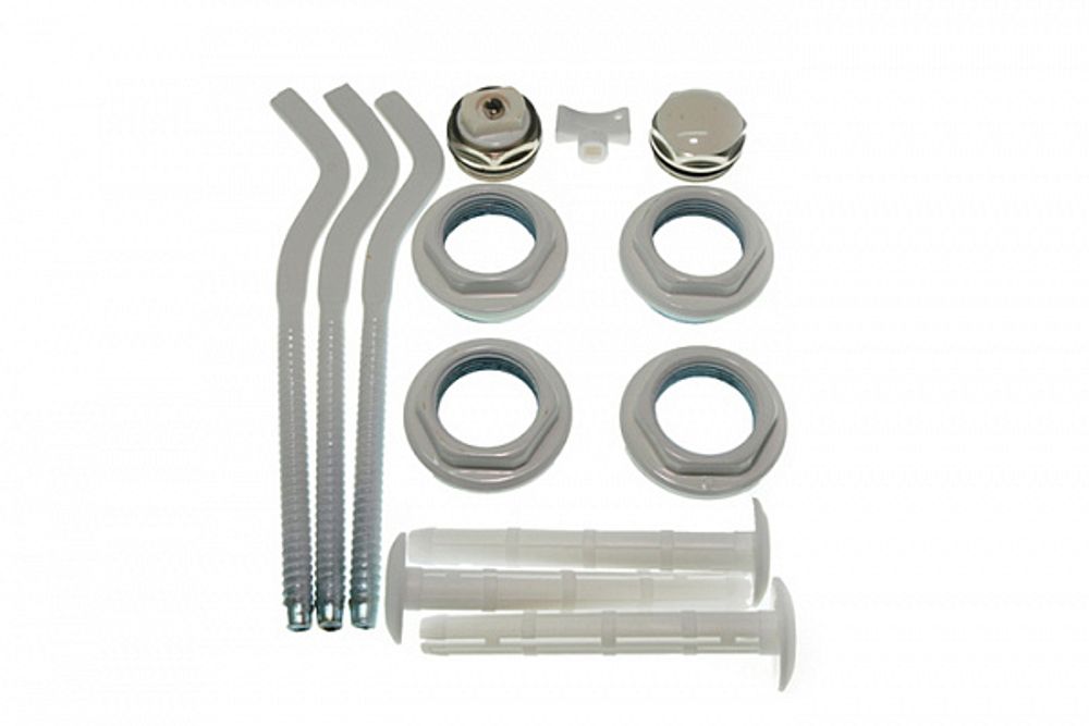 Монтажный комплект для радиаторов ДУ15 (1/2) с 3-мя кронштейнами