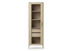 Витрина Type oak стеклянная высота 200 см L (беленый дуб)
