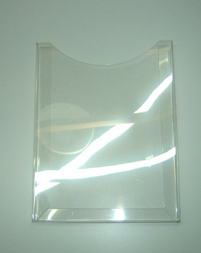 Карман буклетница А5 верт, 15мм на скотч, 0,7 ПЭТ