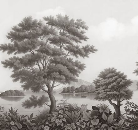 Панорама нежных парков панно