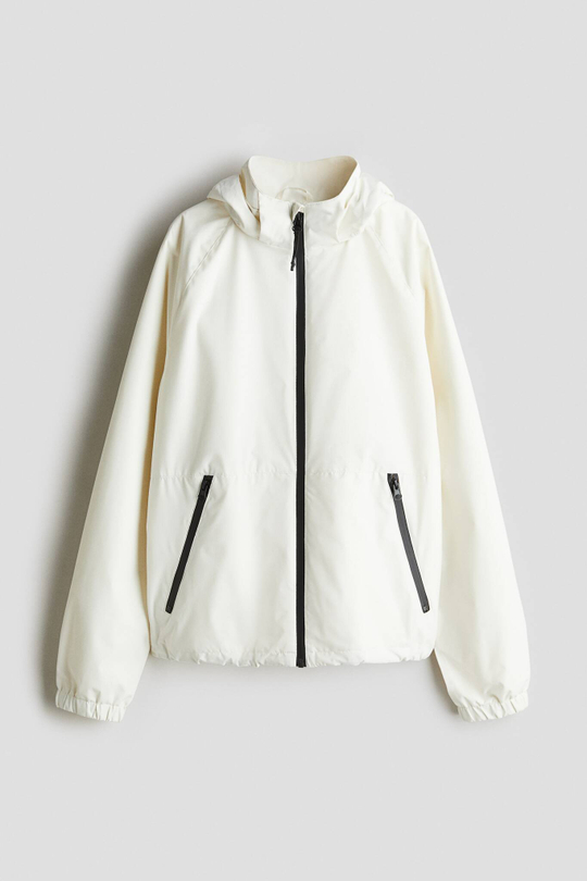 H&M Водоотталкивающая ветровка, белый