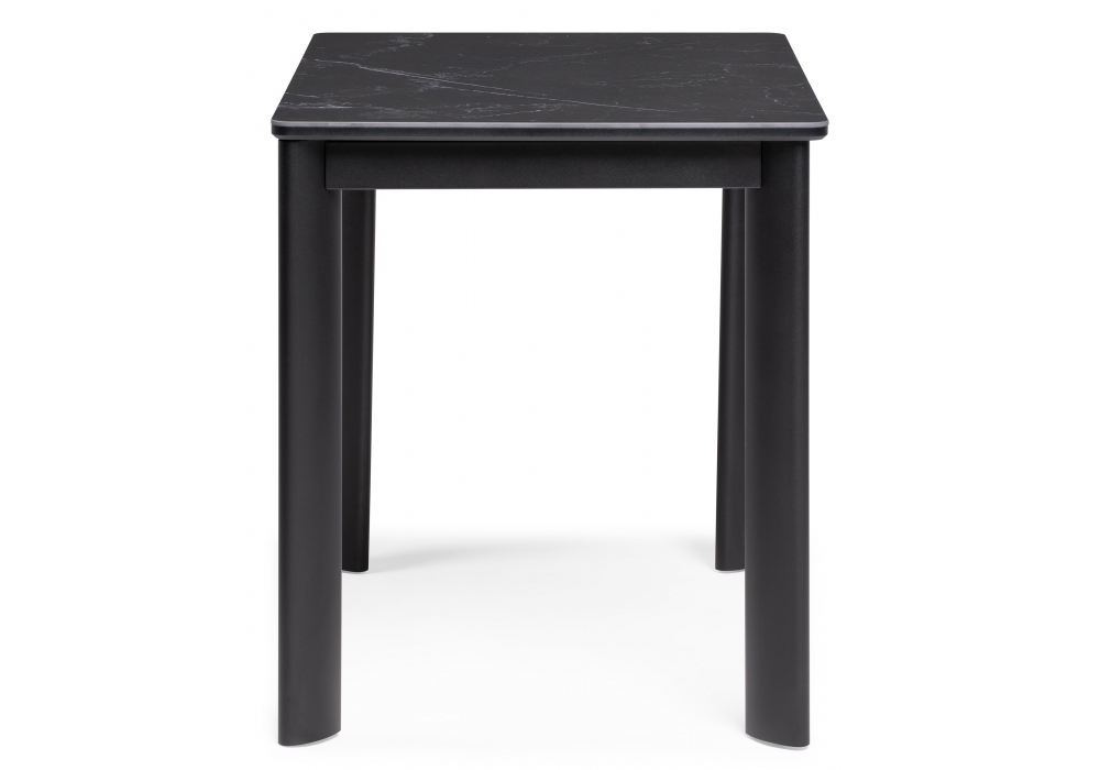 Керамический стол Woodville Кина 90(130)х65х76 shakespeare black, черный