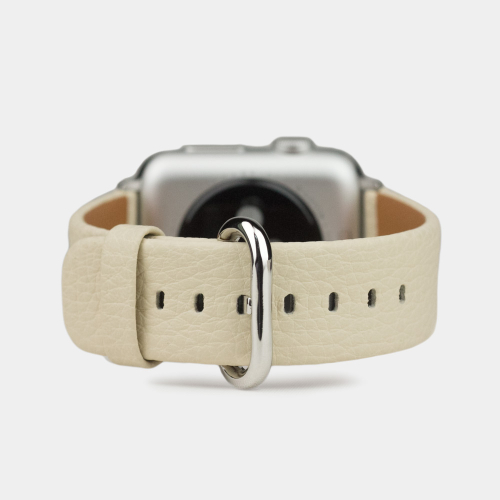 Ремешок для Apple Watch 44/45/46 mm из кожи теленка, молочного цвета