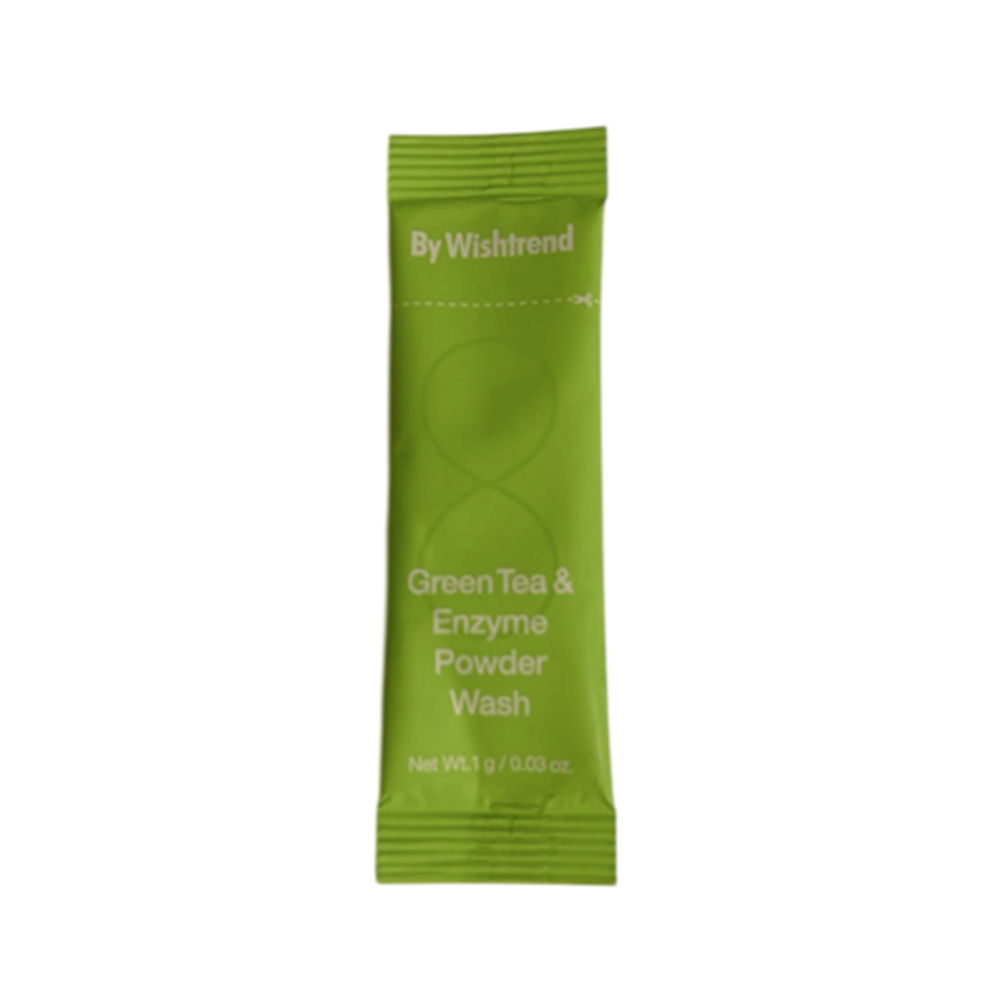 Пудра энзимная с зелёным чаем By Wishtrend Green tea & enzyme powder wash