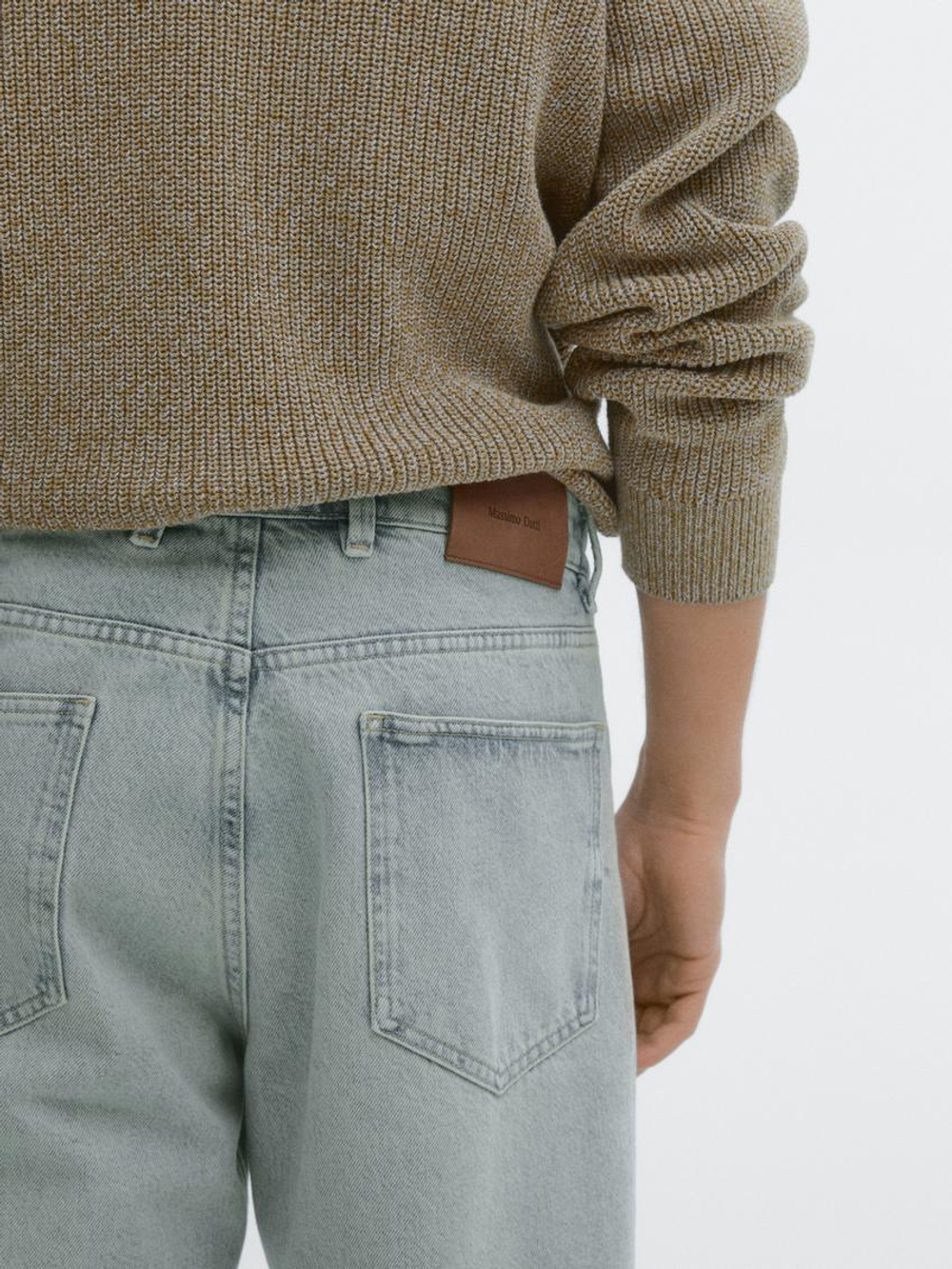 Massimo Dutti Зауженные джинсы из 100% хлопка, индиго