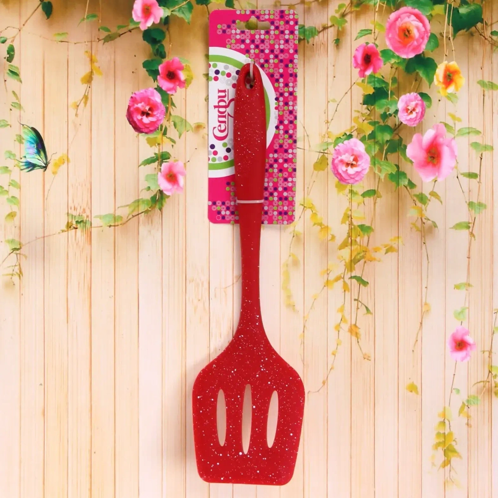 Лопатка кухонная силиконовая «Bon appétit» с прорезями