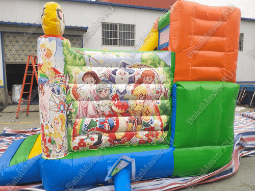 Детский надувной батут "Русский цирк", размер 3,5*3*2,7 м